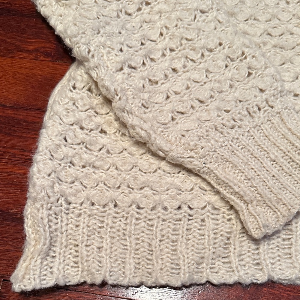 Free People Cream Knit Sweater - Picture 3 of 5